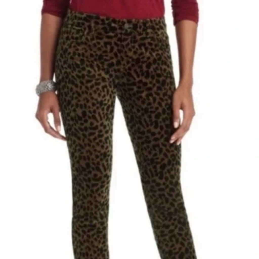 Ann Taylor Loft Super Skinny Leopard Print Stretch Pants. Worn Once